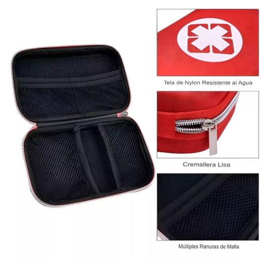 Kit emergencias portátil estuche rígido con manta térmica