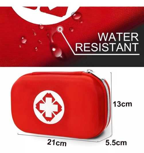 Kit emergencias portátil estuche rígido con manta térmica