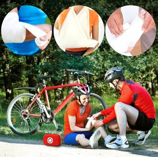 Kit emergencias portátil estuche rígido con manta térmica