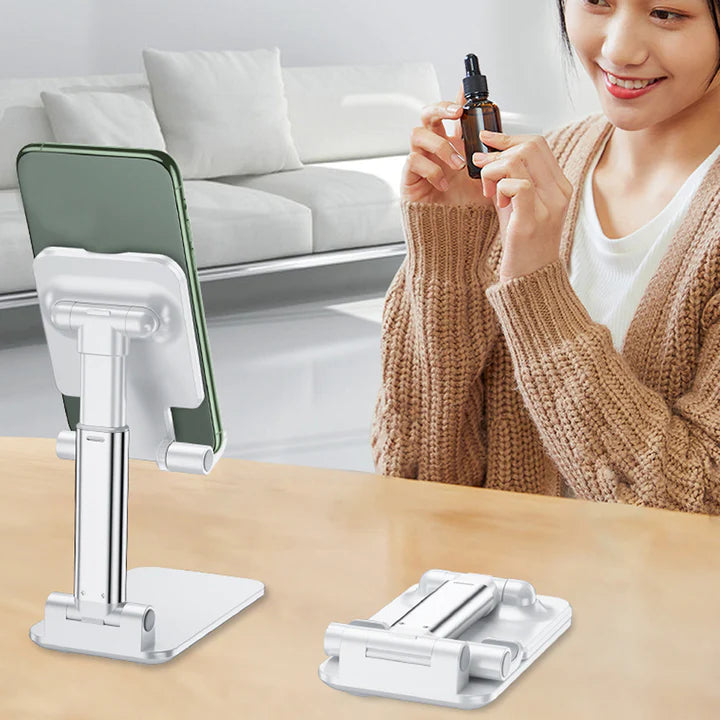 Soporte ajustable plegable para teléfono y tablet