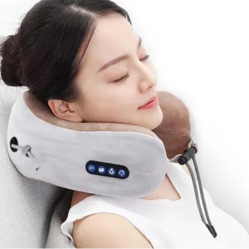 Masajeador almohada cervical recargable con calor infrarrojo