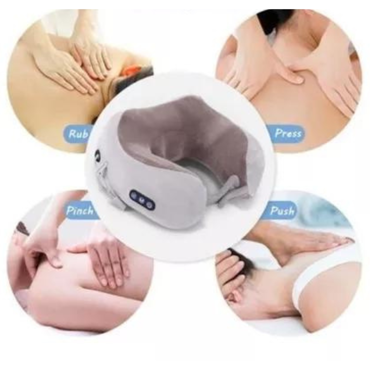 Masajeador almohada cervical recargable con calor infrarrojo
