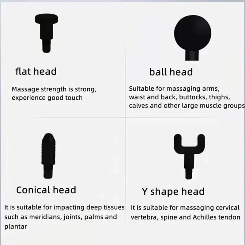 Masajeador muscular portátil recargable 6 horas batería