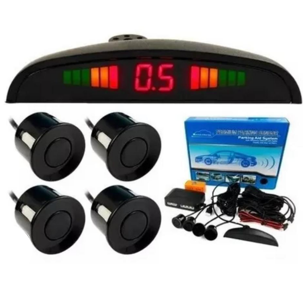 Asistente retroceso 4 sensores detección obstáculos auto