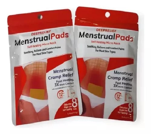 Parches térmicos alivio dolor menstrual 8-12 horas calor