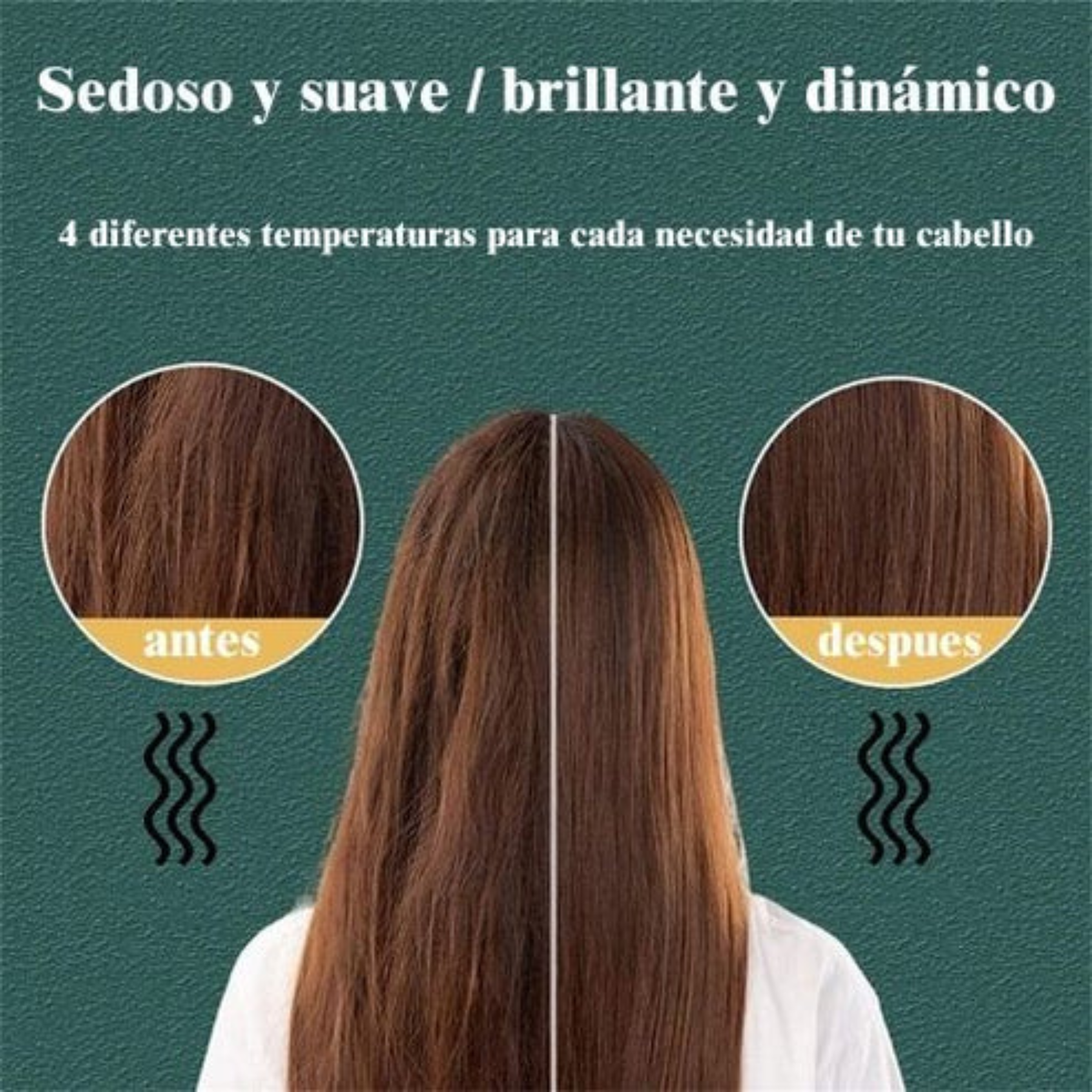 Cepillo alisador rizador 45W — vista lateral
