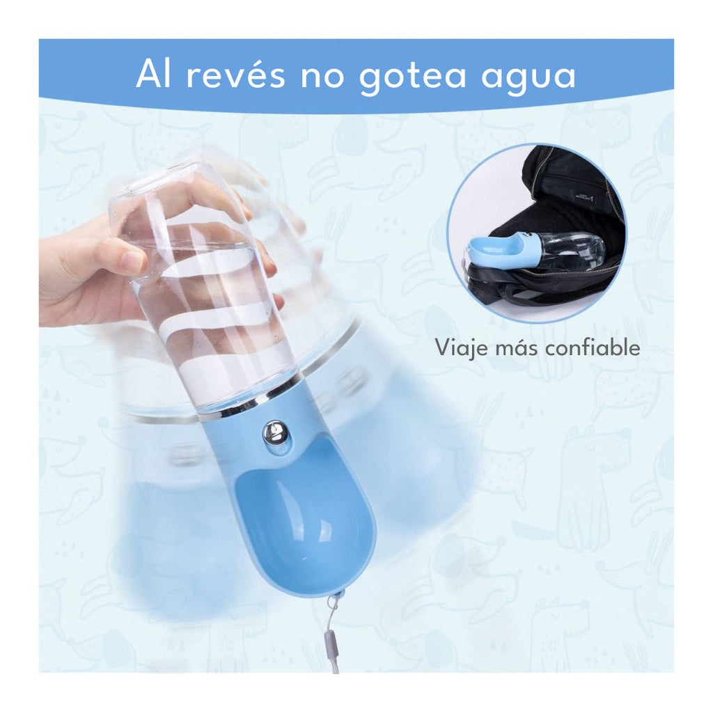 Dispensador de Agua Portátil para Mascotas | 500ml Pro Outdoor