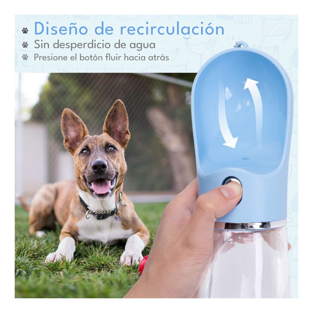 Dispensador de Agua Portátil para Mascotas | 500ml Pro Outdoor