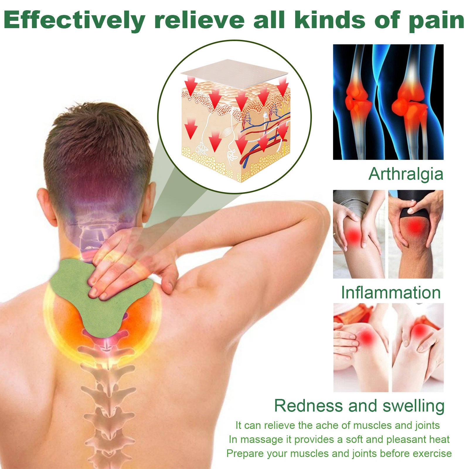 Parches dolor muscular articular uso discreto oficina