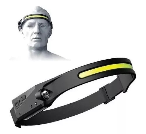 Linterna LED frontal — sensor de movimiento activo