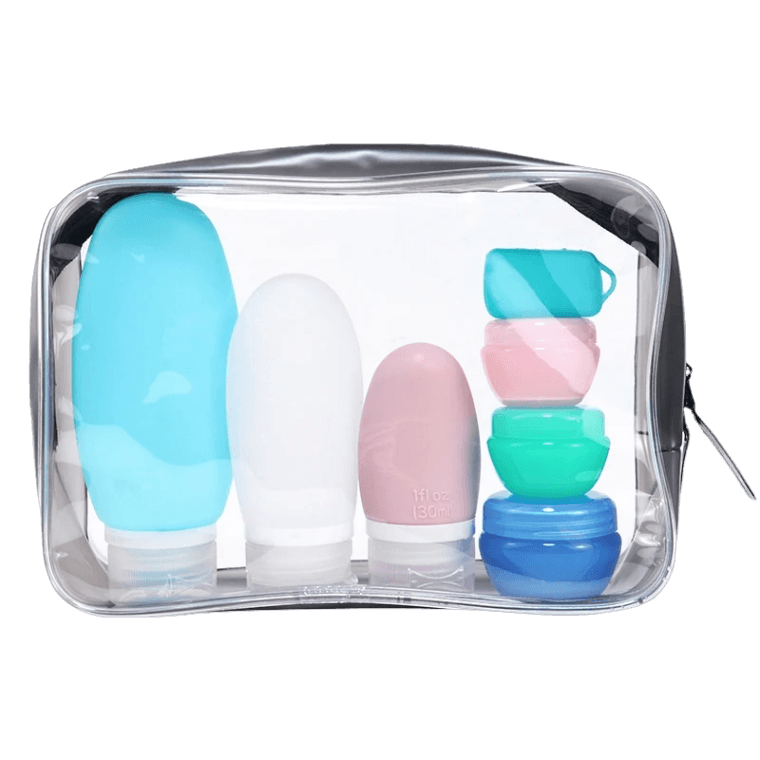 Kit Envases de Silicona para Viajes - Reutilizables y Aptos para Avión