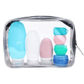 Kit Envases de Silicona para Viajes - Reutilizables y Aptos para Avión
