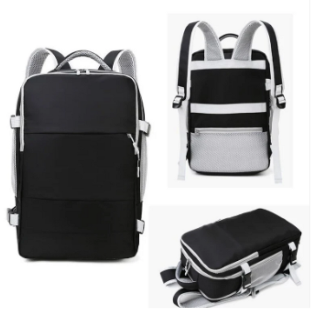 Mochila de Viaje 35L con Puerto USB - Equipaje de Mano Impermeable Unisex