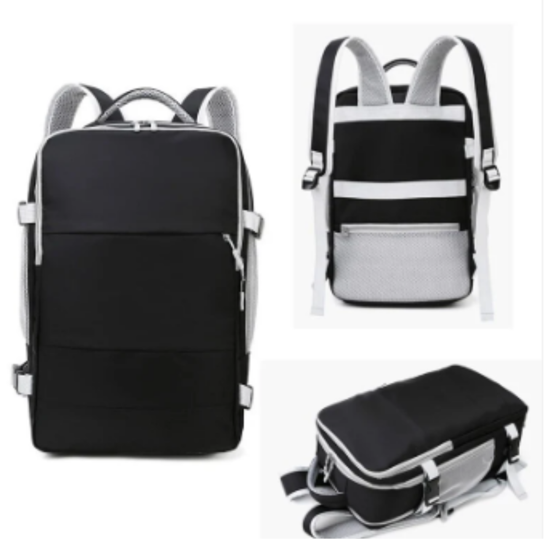 Mochila de Viaje 35L con Puerto USB - Equipaje de Mano Impermeable Unisex