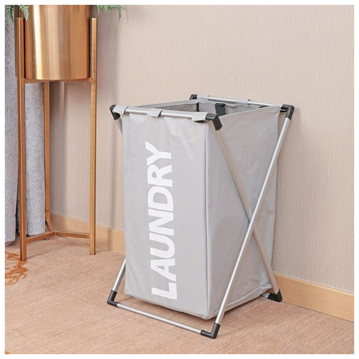 Canasto laundry plegable para hogar organización ropa