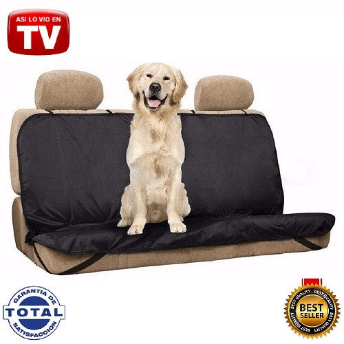 Tapete protector impermeable para auto con perro