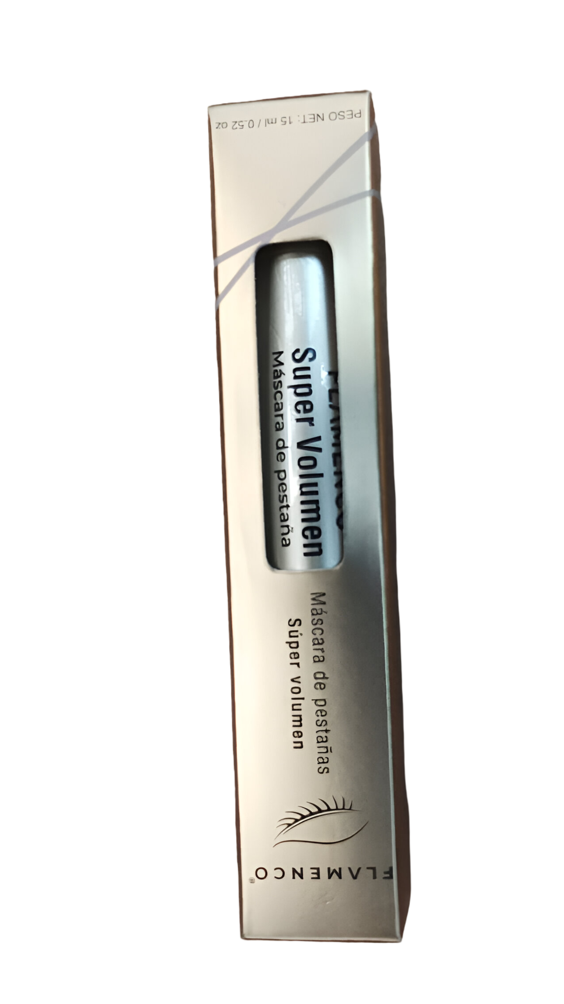 Máscara de pestañas negra waterproof — resultado volumen extremo