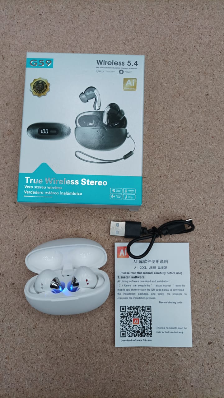 Auriculares inalámbricos G59 con traductor de idiomas