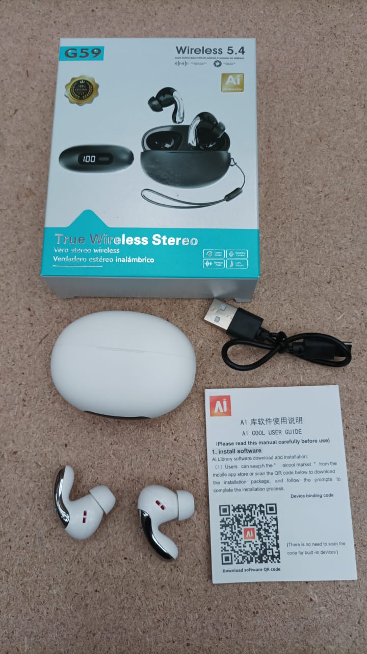 Auriculares inalámbricos G59 con traductor de idiomas