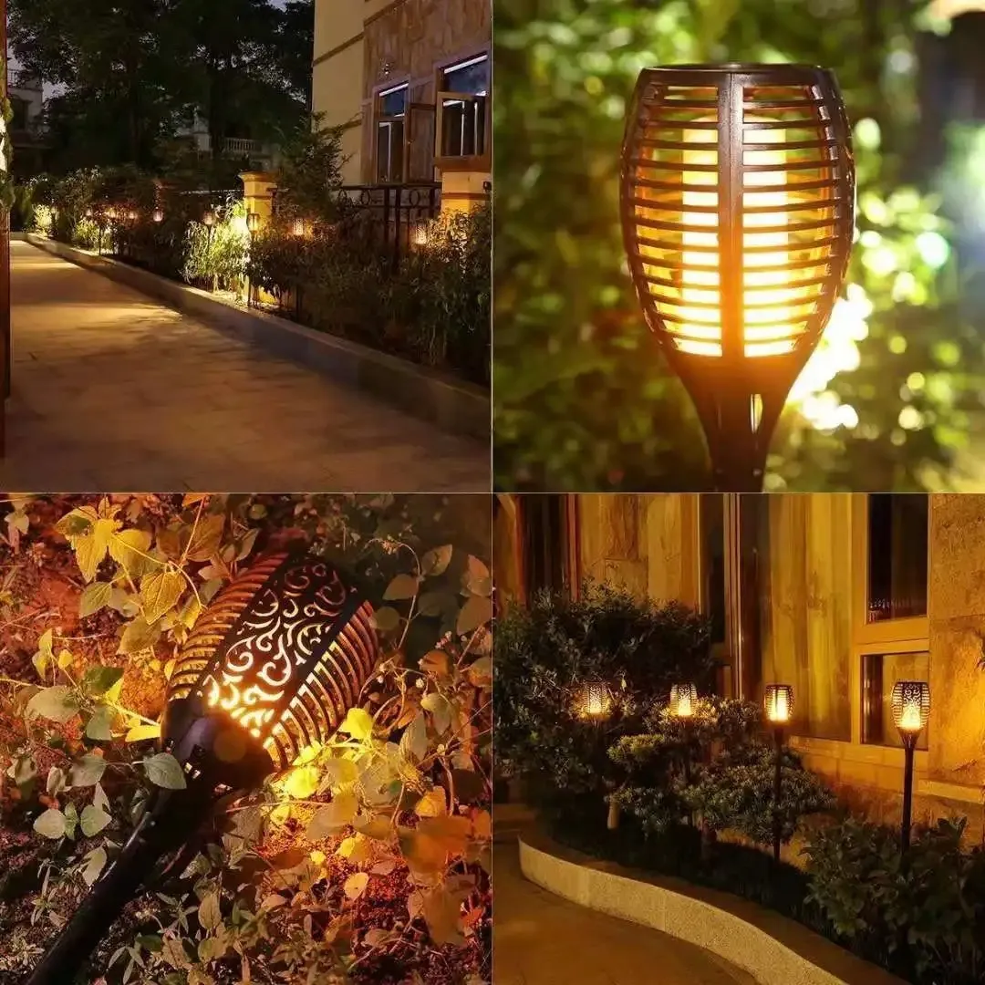 Lámpara Antorcha LED Solar para Jardín