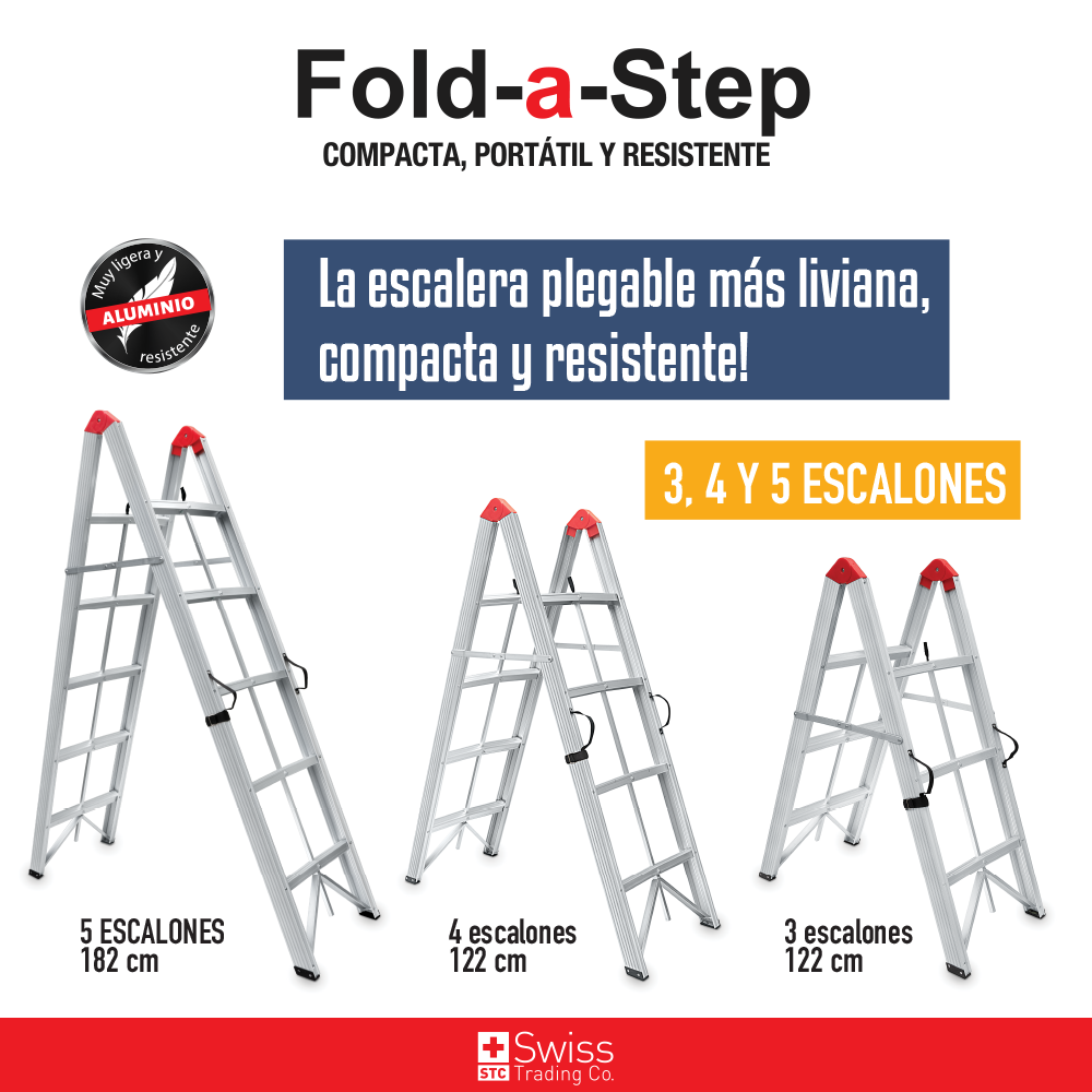 Fold a Step Escalera Plegable 5 esc