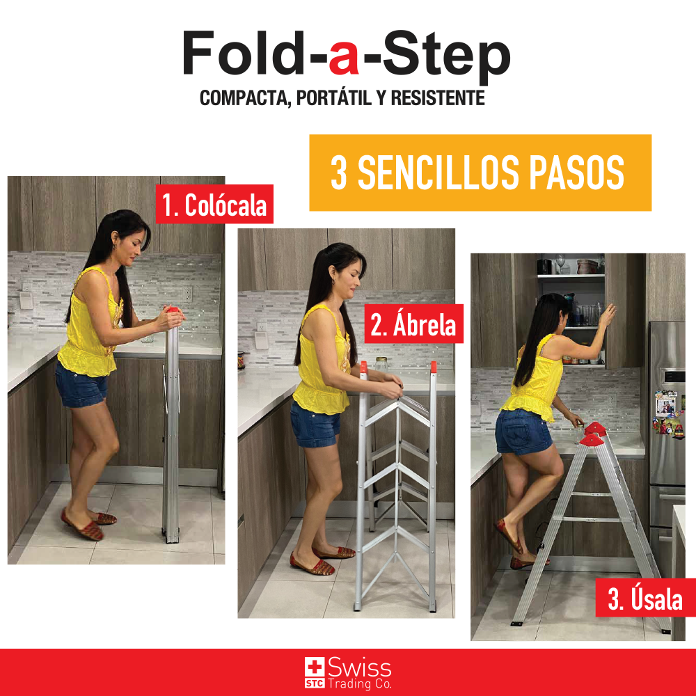 Fold a Step Escalera Plegable 5 esc