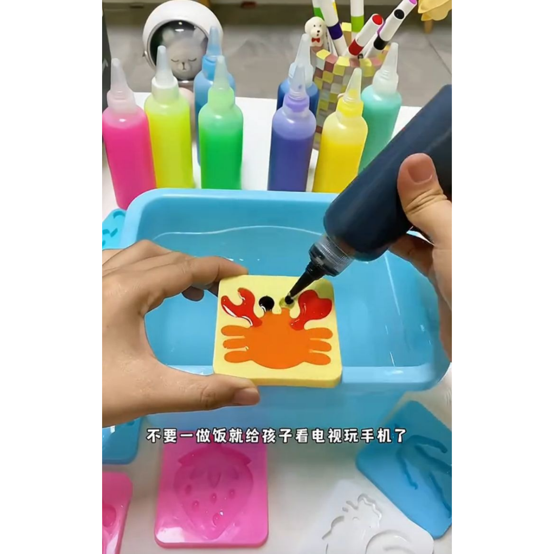 Kit Mágico Agua Moldes Pintura Niños