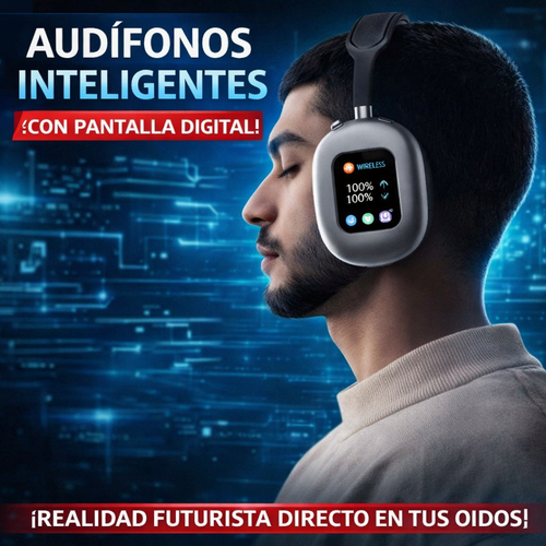 Audífonos pantalla inalámbrica digital