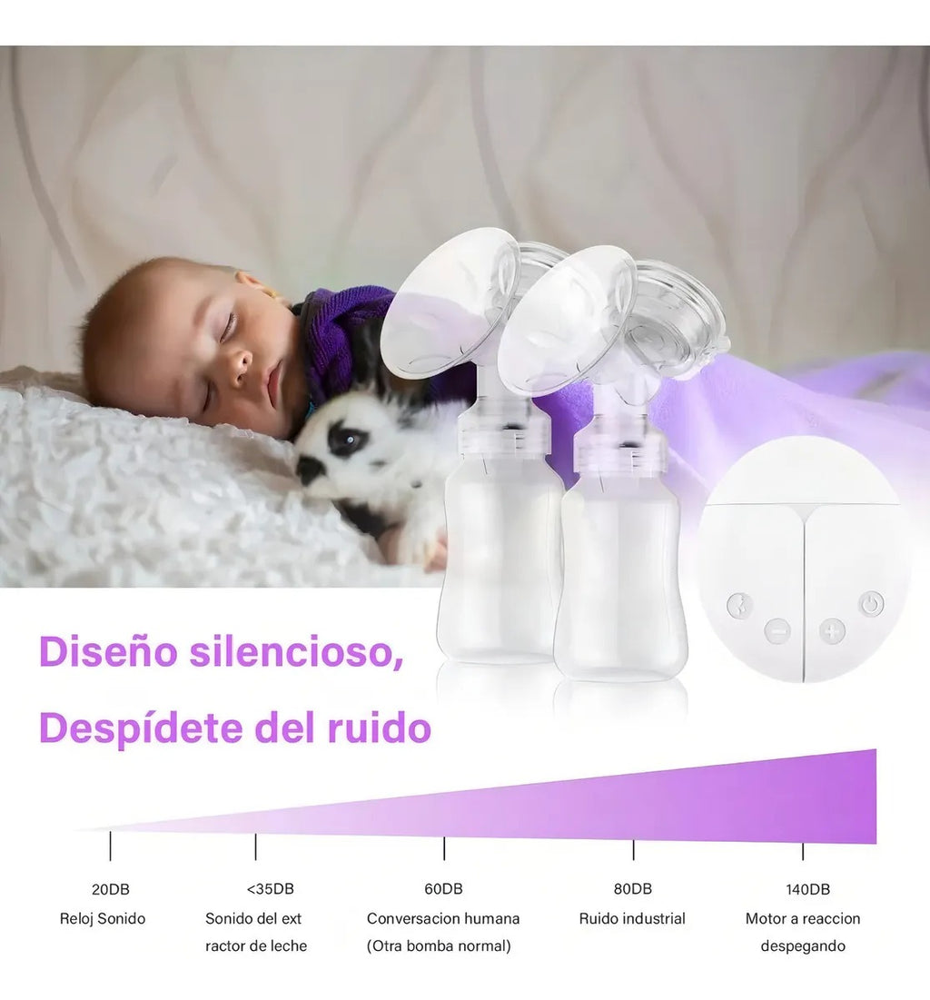 Sacaleches eléctrico blanco