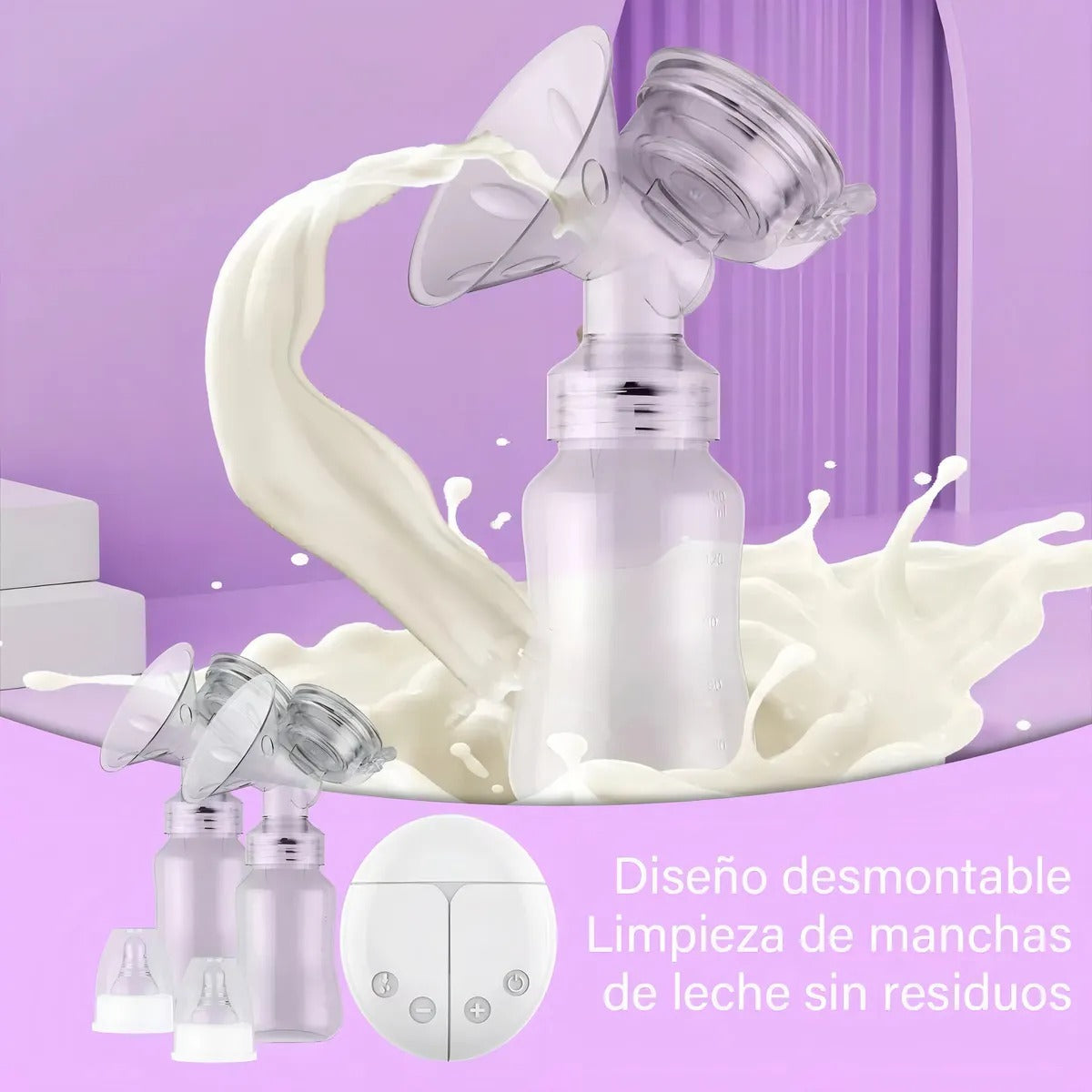 Sacaleches eléctrico blanco