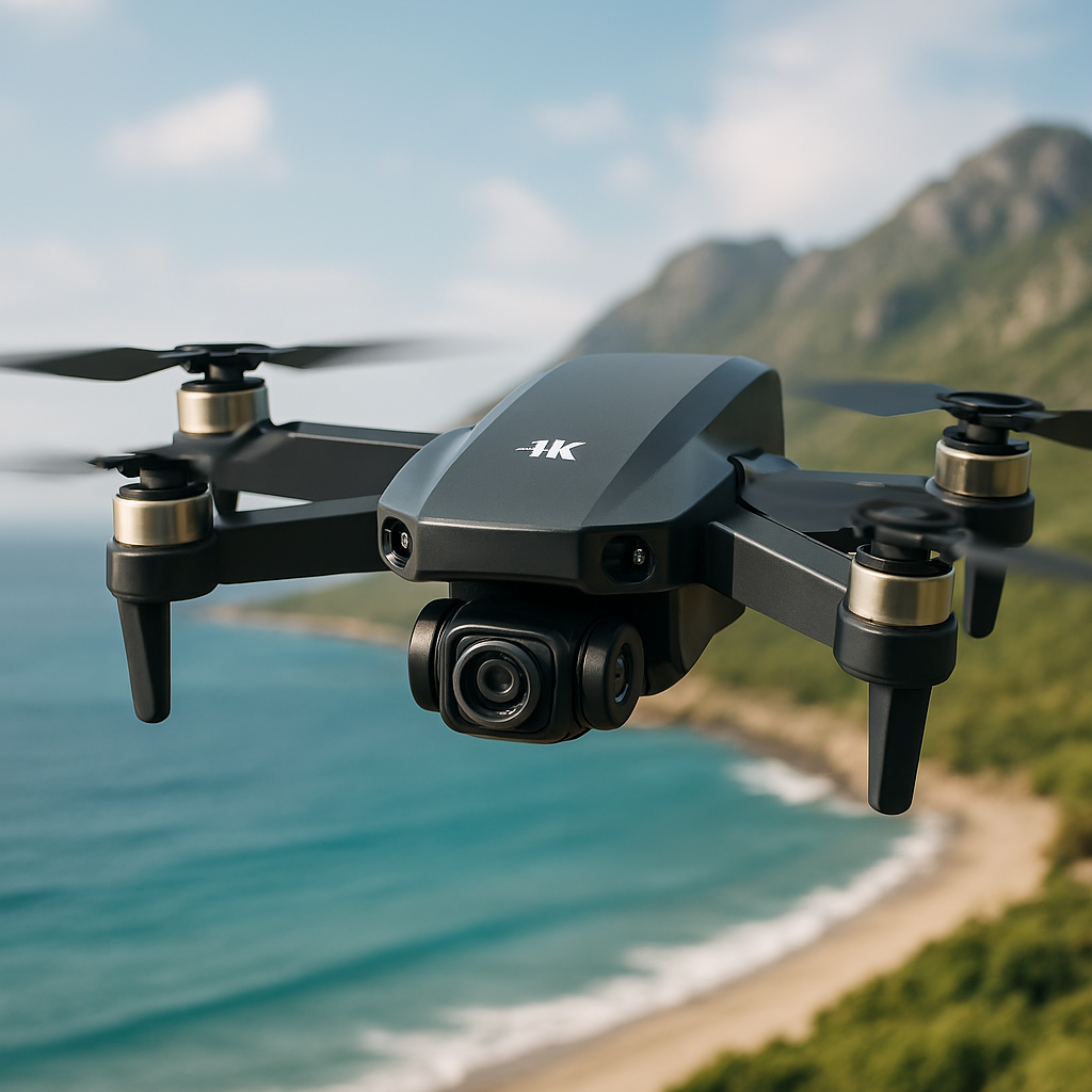 Drone plegable portátil vuelo estabilizado 4K