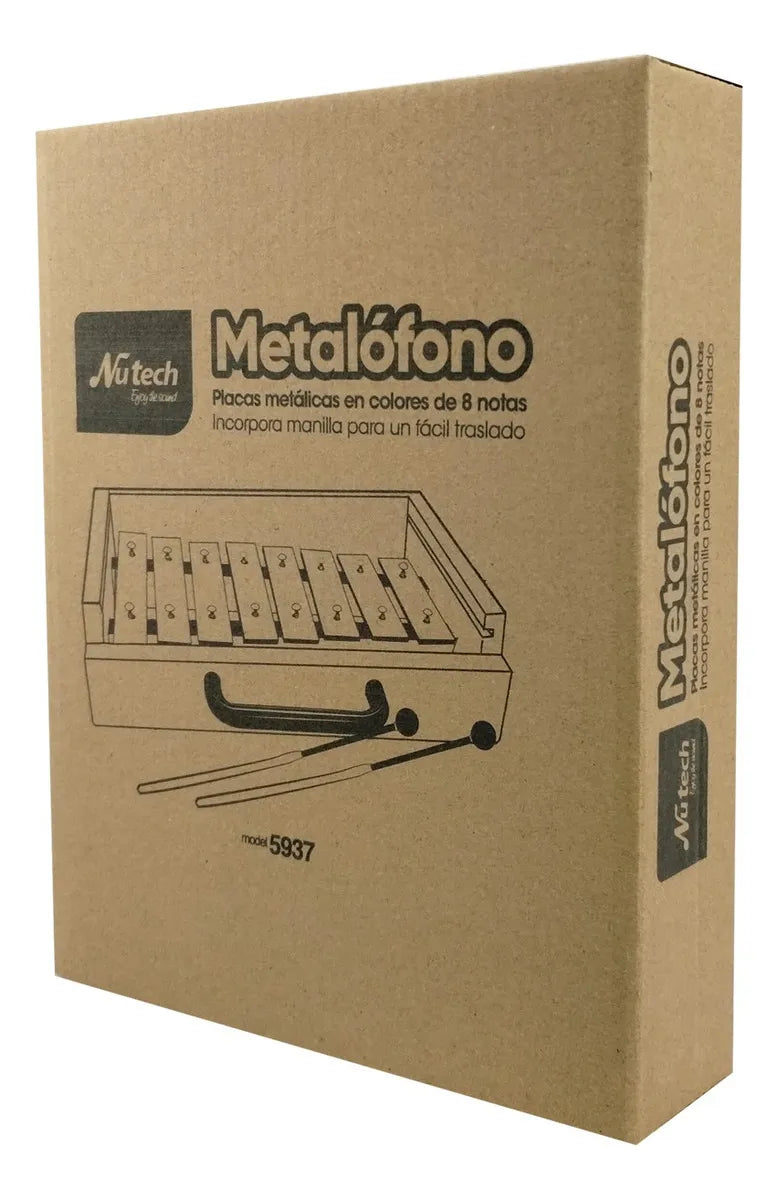 Metalófono Nutech 8 Notas Cromático Made