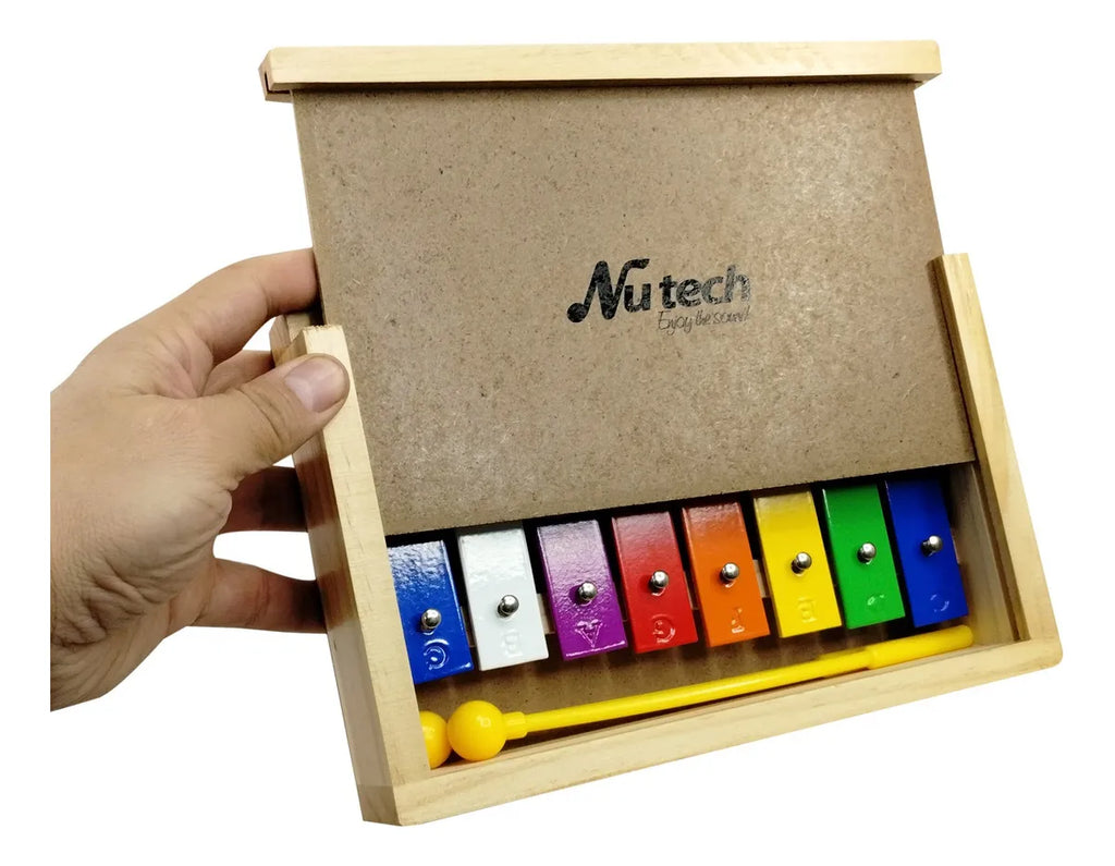 Metalófono Nutech 8 Notas Cromático Made