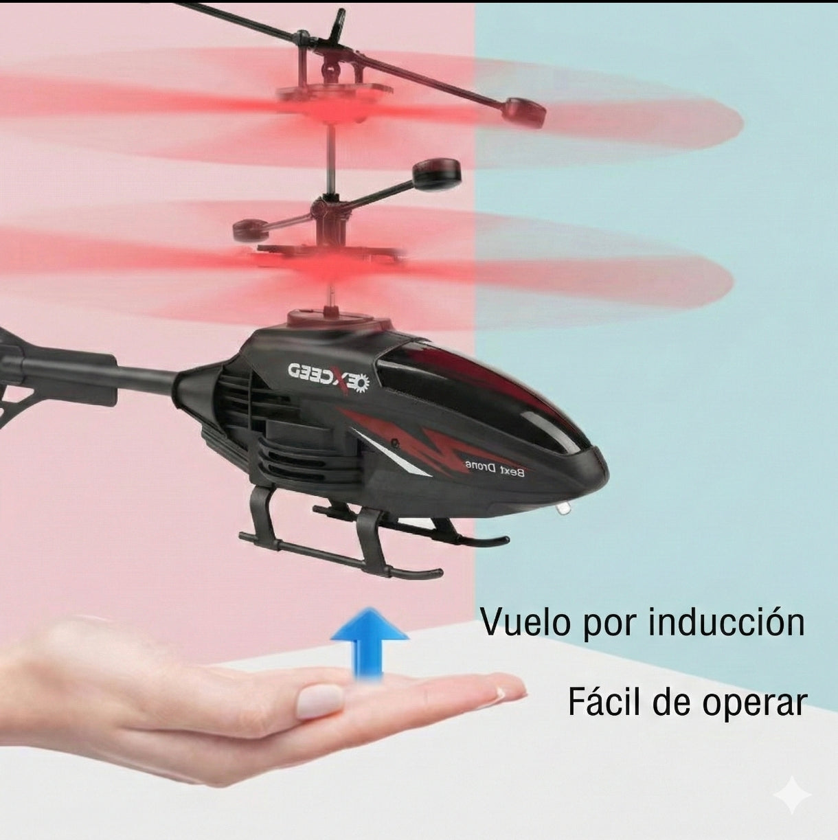 Helicóptero Volador Inducción Control