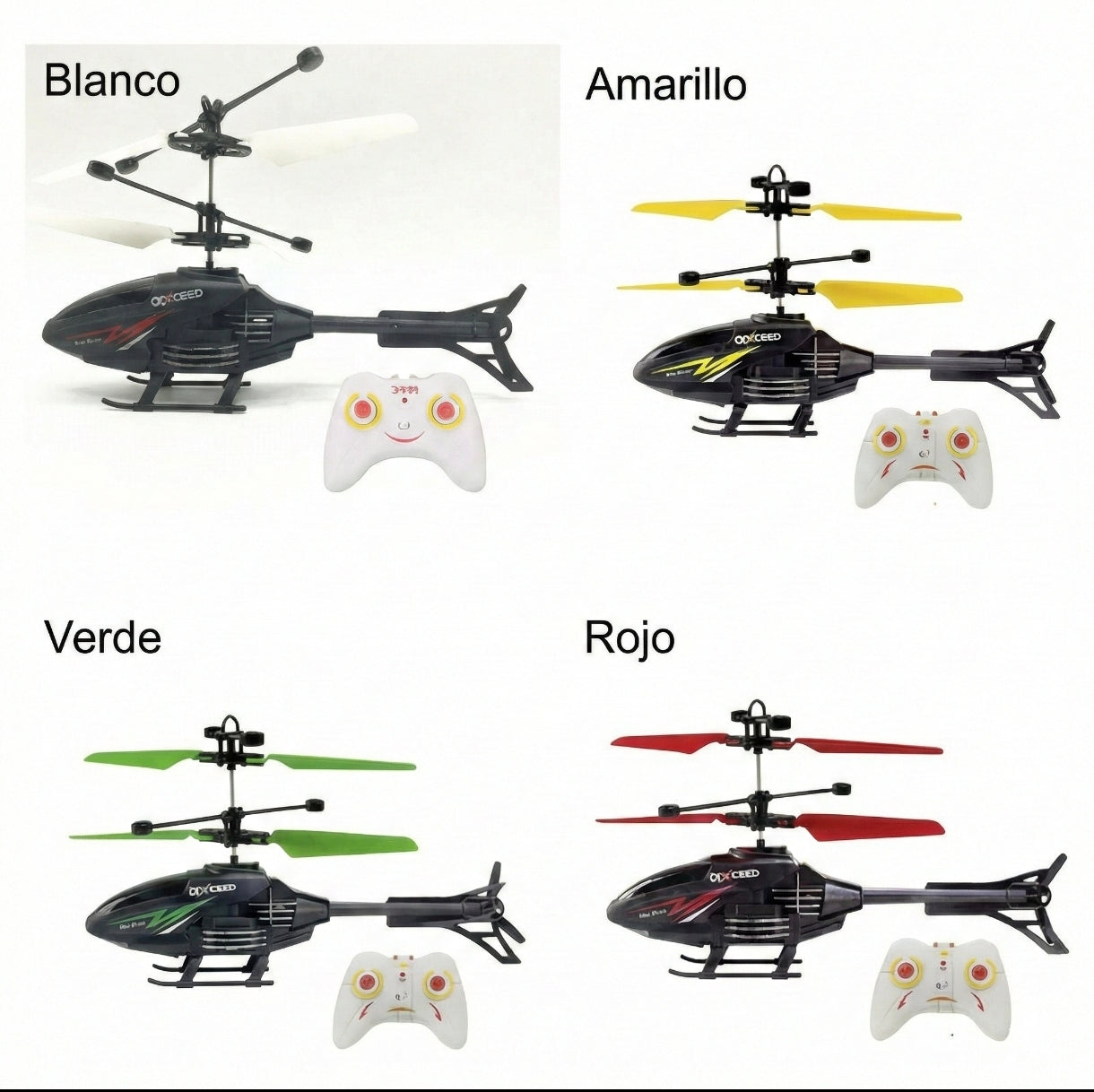 Helicóptero Volador Inducción Control
