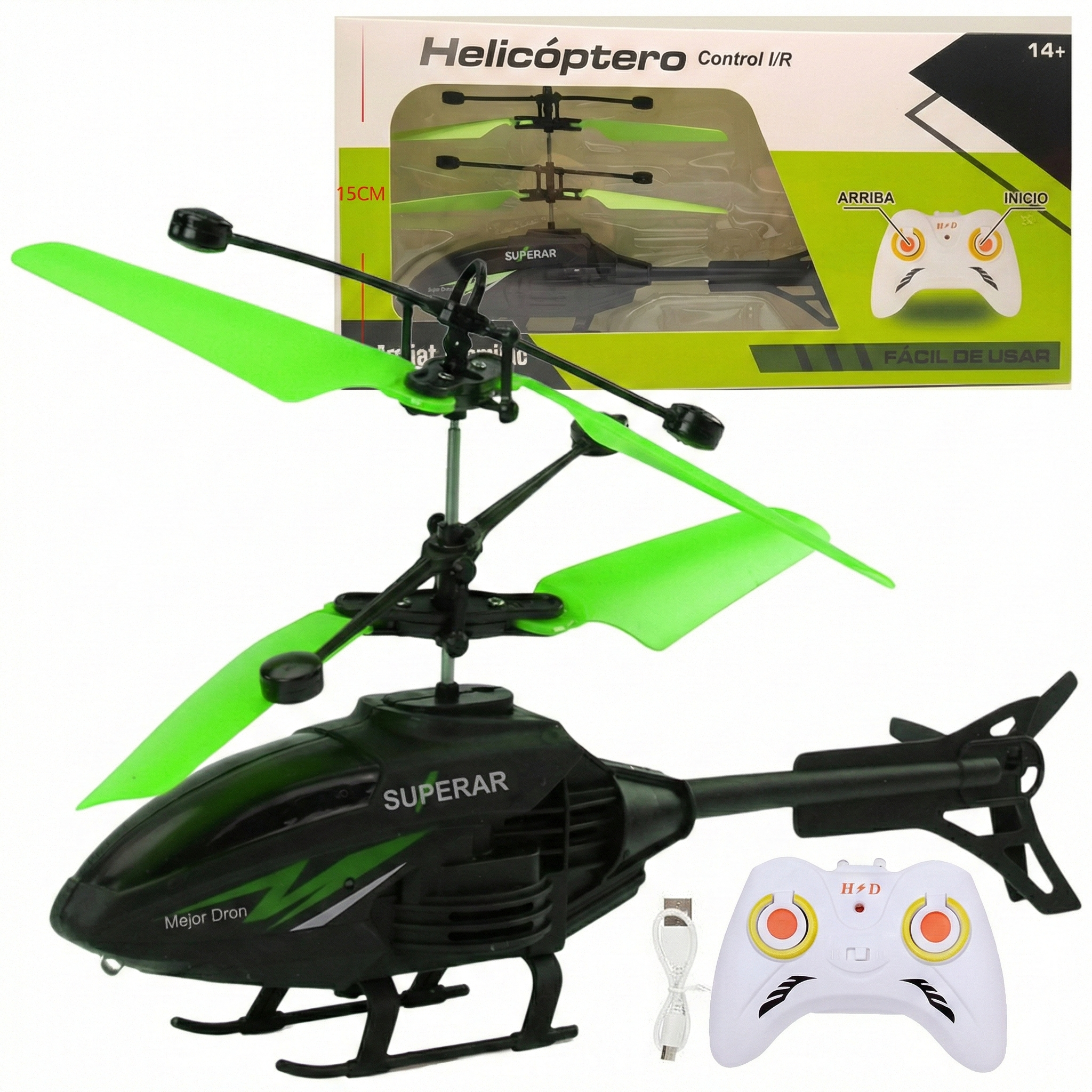 Helicóptero Volador Inducción Control