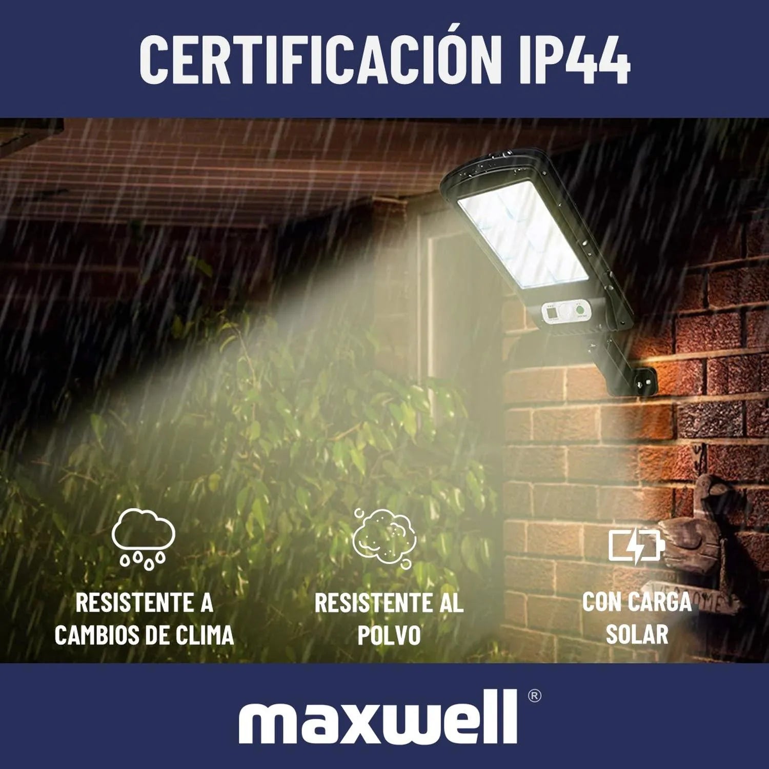 Foco Solar Led Exterior Sensor Movimient