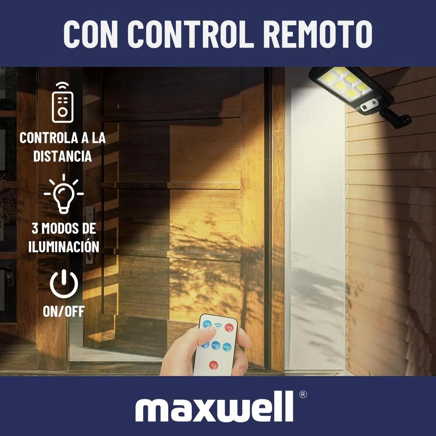 Foco Solar Led Exterior Sensor Movimient