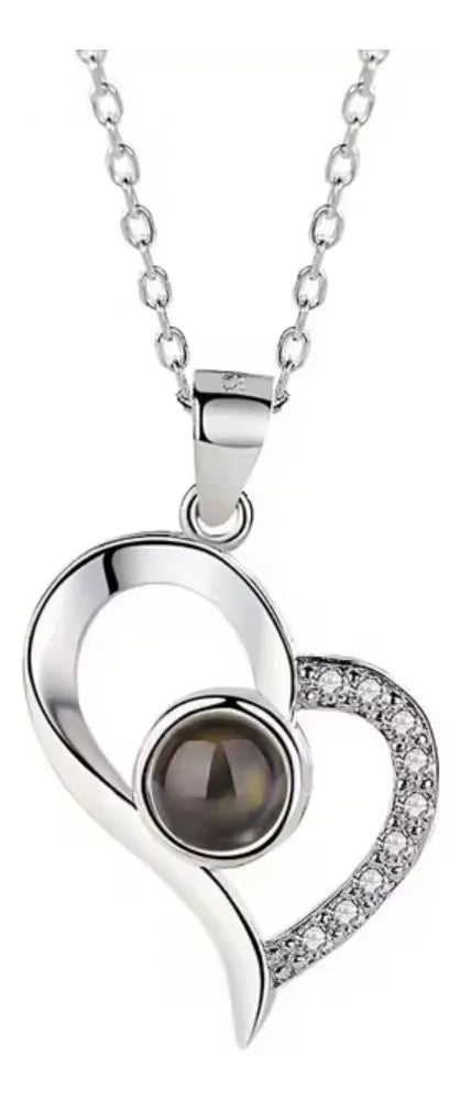 Collar+Dije Te Amo 100 Idiomas Parejas