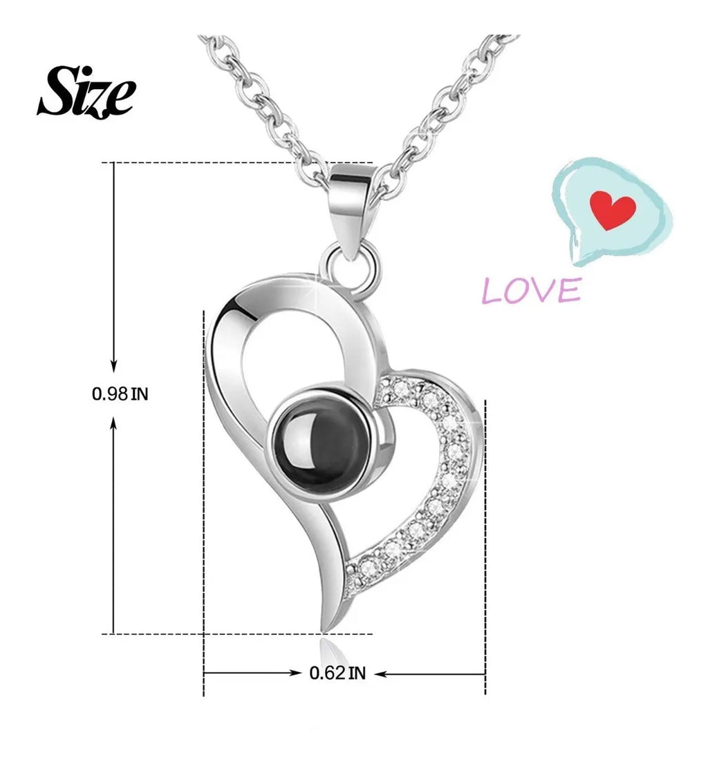Collar+Dije Te Amo 100 Idiomas Parejas