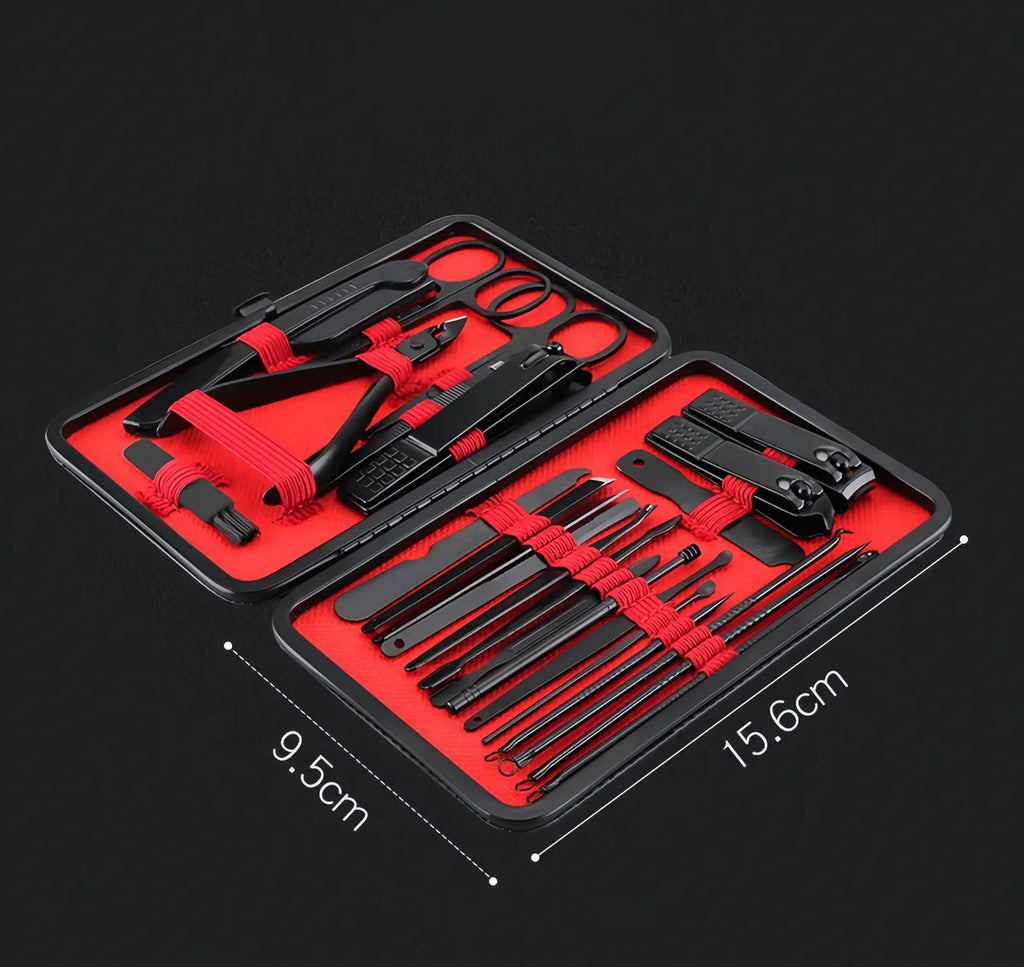 Set 18pcs Manicura Acero Inoxidable DOMA