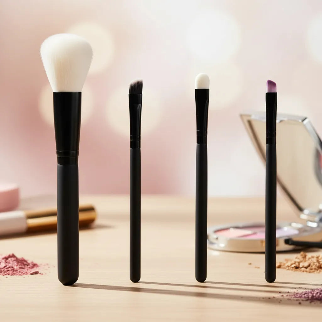 Set De Brochas De Maquillaje 4 Piezas
