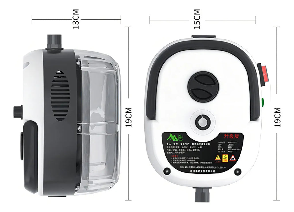 Limpiador vapor — limpieza aire acondicionado en uso