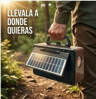 Radio solar recargable bluetooth