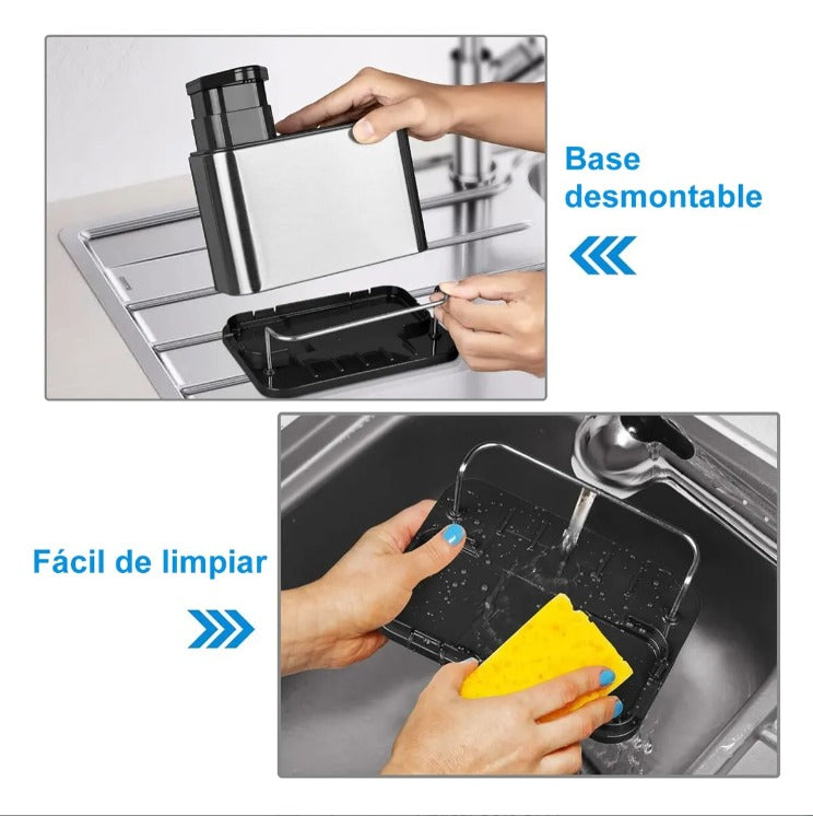 Dispensador Lavalozas Jabón 3En1 Y Porta