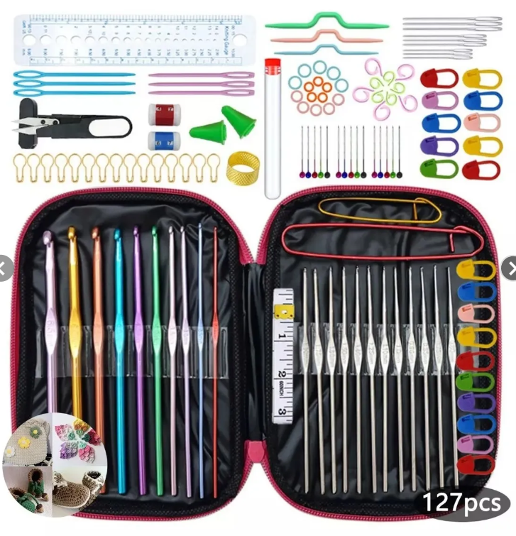 Kit Agujas Accesorios Tejer crochet 100p