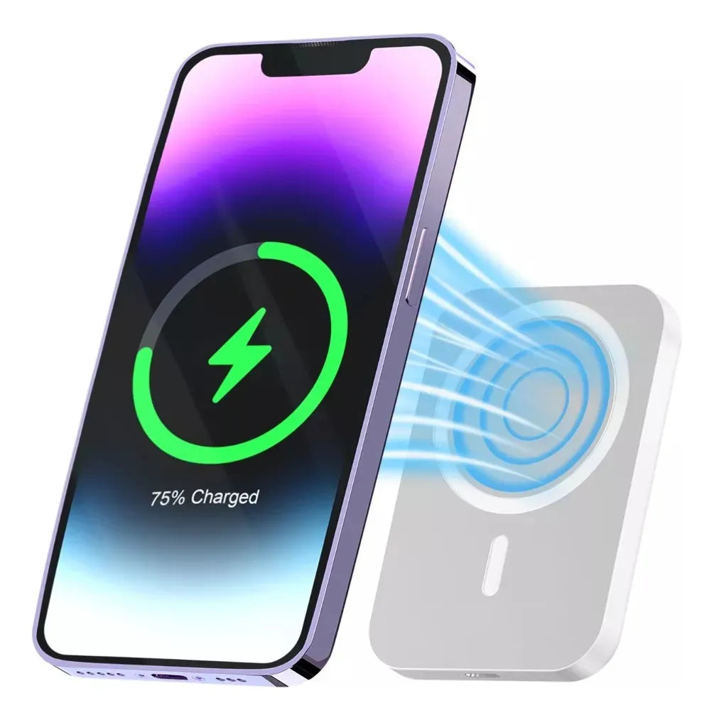 Power bank magnético MagSafe 5000mAh carga inalámbrica iPhone