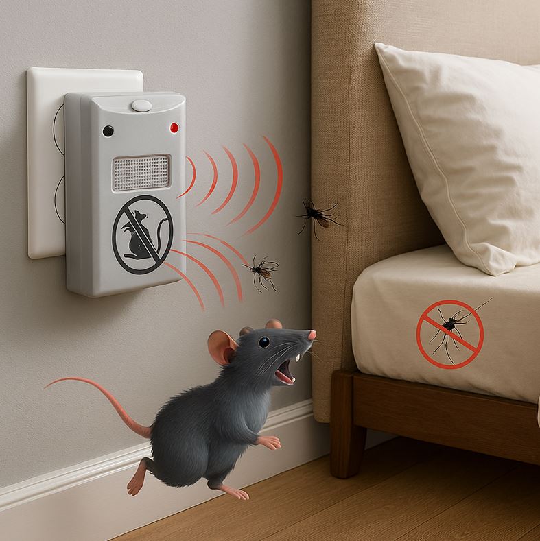 Repelente Ultrasonico Ratones y Plagas