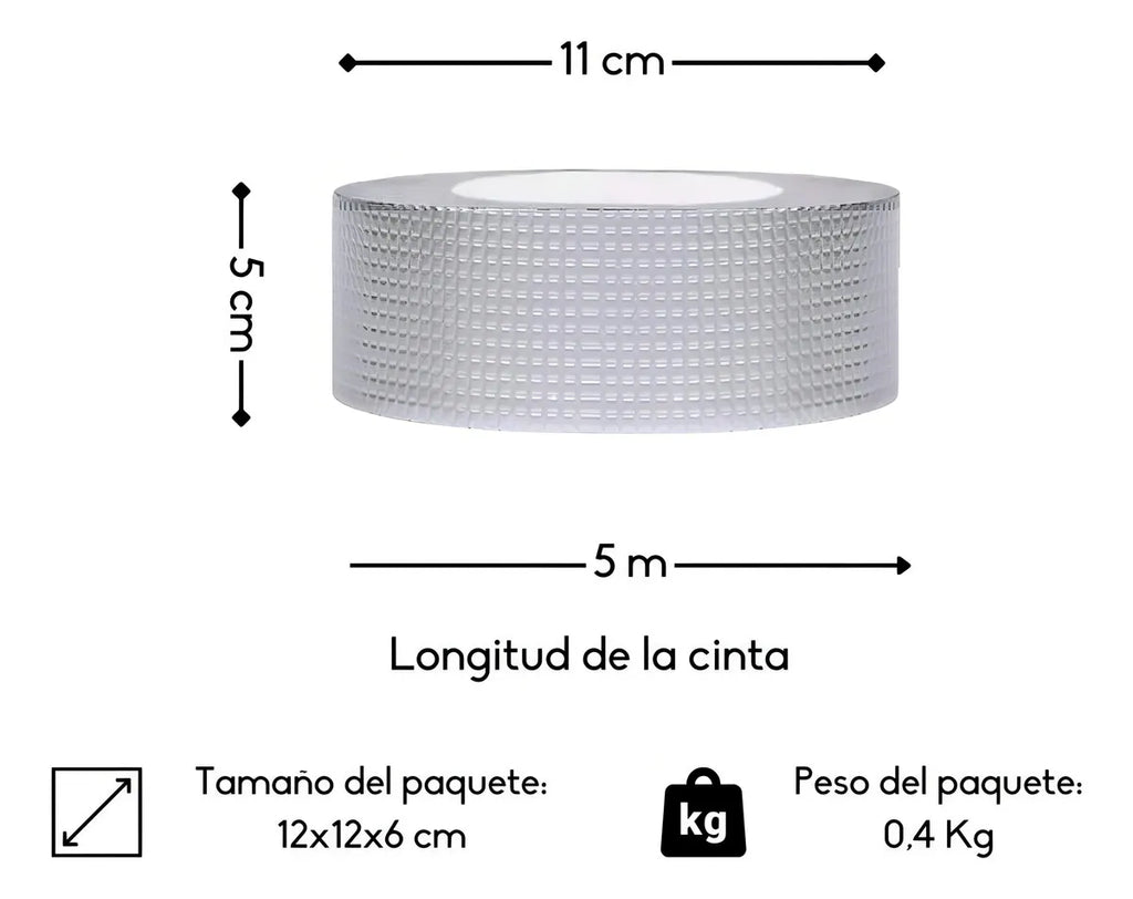 Adhesivo Cinta Tapagotera Techo 5 cm 5m
