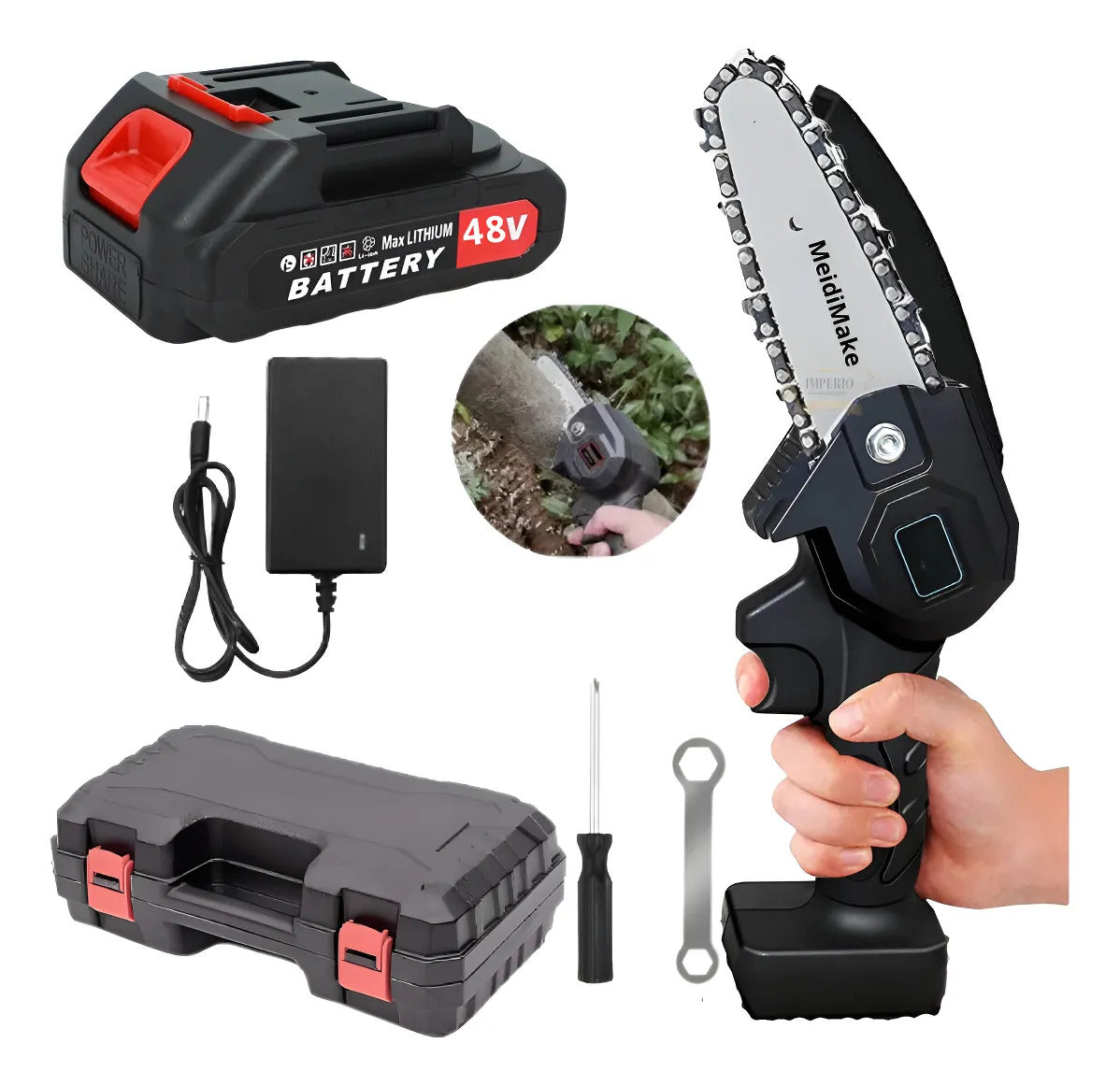 MotoSierra Inalámbrica 98v + 1 Baterías